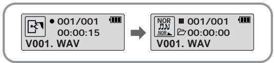 001/001 00:00:15 V001. WAV NOR 001/001 00:00:00 V001. WAV