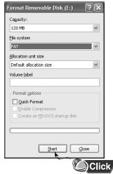 SAMSUNG YP-T5V - Formatage - 2