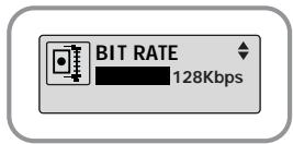 BIT RATE 128Kbps