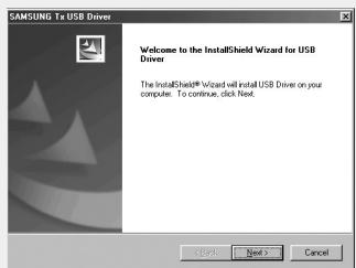 SAMSUNG YP-T8X - Suivez les instructions à l'écran pour terminer l'installation. - 1