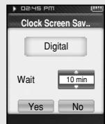 SAMSUNG YP-T8X - Clock screen saver - 2