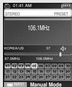 SAMSUNG YP-T8X - Recherche d'une pré-sélection - 1