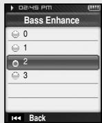 SAMSUNG YP-T8X - Bass Enhance - 1