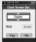 SAMSUNG YP-T8X - Clock screen saver - 1