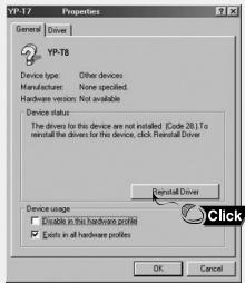 SAMSUNG YP-T8X - Remarque - 2