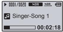 0001/0020 NOR NOR Singer-Song 1 00:02:18