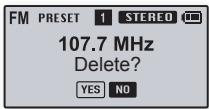 SAMSUNG YP-U3JQL - Suppression d'une station programmée - 1