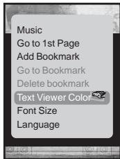 SAMSUNG YPT10JAR-XAC - Réglage de la couleur de la visionneuse de texte - 1