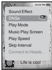 SAMSUNG YPT10JAR-XAC - Régler la fonction Digital Natural Sound engine (DNSe) - 1