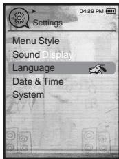 SAMSUNG YPT10JAR-XAC - Paramètres de l'écran - 1
