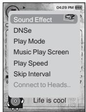 SAMSUNG YPT10JAR-XAC - Pour régler les effets sonores - 1