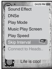 SAMSUNG YPT10JAR-XAC - Pour régler le saut d'intervalle - 1