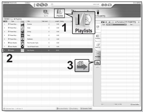 SAMSUNG YPT10JAR-XAC - POUR CRÉER UNE LISTE DE LECTURE À L'AIDE DE MÉDIA STUDIO DE SAMSUNG (Suite) - 1