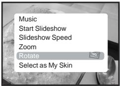 SAMSUNG YPT10JAR-XAC - Pour faire pivoter l'image - 1