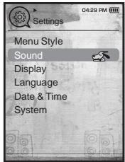 SAMSUNG YPT10JAR-XAC - Paramètres du son - 1