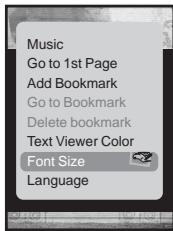 SAMSUNG YPT10JAR-XAC - Pour modifier la taille de police - 1