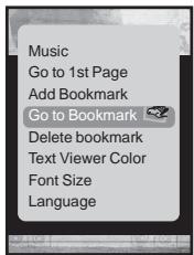 SAMSUNG YPT10JAR-XAC - Acceder à (lire)/Supprimer un signet - 1