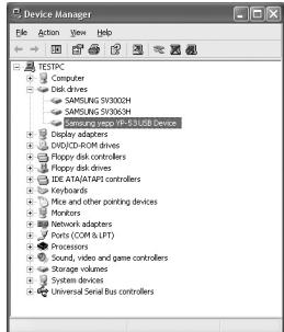 SAMSUNG YP-53X - Installer le logiciel - 1