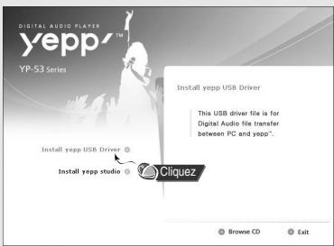 SAMSUNG YP-53X - Installer le logiciel - 1