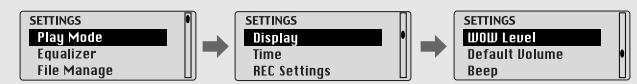 SAMSUNG YP-53Z - Réglage des fonctions avancées - 1