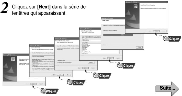 SAMSUNG YP-55X - Installation du logiciel - 2