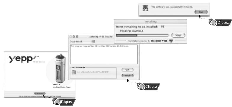 SAMSUNG YP-55X - Installer le logiciel - 2
