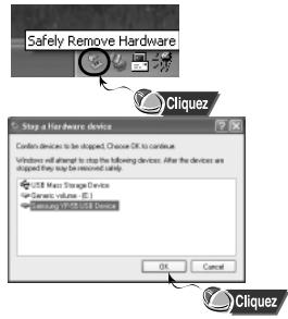 SAMSUNG YP-55X - Débranchement du câble USB - 1