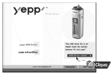 SAMSUNG YP-55X - Installation du logiciel - 1