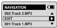 NAVIGATION 002:Track 2.MP3 EXIT 001:Track 1.MP3