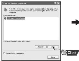 SAMSUNG YP-60 - Débranchement du câble USB - 2
