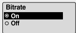 SAMSUNG YP-C1 - Bitrate - 1