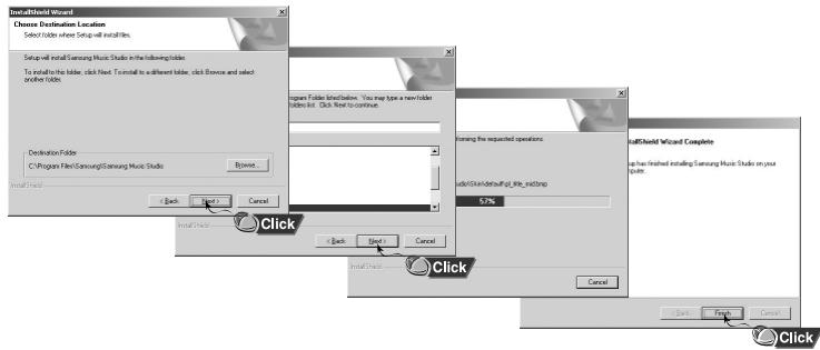 SAMSUNG YP-C1 - Visualisation de l'Aide de Music Studio - 3
