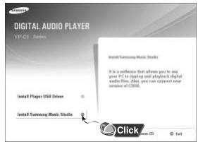 SAMSUNG YP-C1 - Visualisation de l'Aide de Music Studio - 1