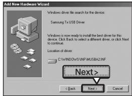SAMSUNG YP-F2RZW - Sous windows 98SE - 4