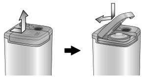 SAMSUNG YP-T6 - Insertion de la pile - 1