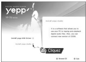 SAMSUNG YP-T6 - Visualisation de l'aide de yepp studio - 1