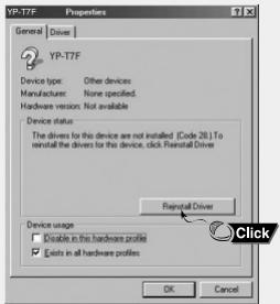 SAMSUNG YP-T7F - Remarque - 2