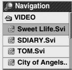 SAMSUNG YP-T7F - Pressez la touche brievement pour vous déplacer à l'écran de scélection video. Sélectionnez la video de votrechoix et pressez la touche m - 1