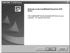 SAMSUNG YP-T7F - Suivez les instructions à l'écran pour terminer l'installation. - 1