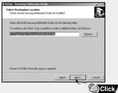 SAMSUNG YP-T7F - Suivez les instructions à l'écran pour terminer l'installation. - 4