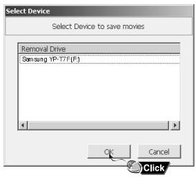 SAMSUNG YP-T7F - I Envoyer des videos - 2