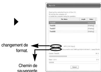 SAMSUNG YP-U1 - Extraire des fichiers d'un CD audio - 3