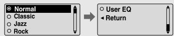 SAMSUNG YP-U1 - Preset EQ - 1
