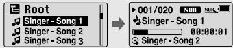 SAMSUNG YP-U1 - Changer de mode - 3