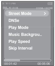 SAMSUNG T9 2GB - Sélection du mode Street (Rue) - 1
