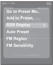 SAMSUNG T9 2GB - Réglage de l'affichage RDS - 1