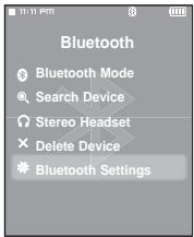 SAMSUNG T9 4GB - Utiliser la fonction Bluetooth (suite) - 1