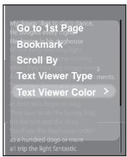 SAMSUNG T9 4GB - Réglage de la couleur de la visionneuse de texte - 1