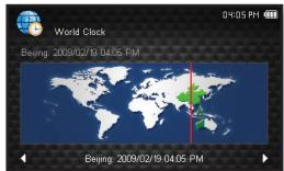 SAMSUNG YP-CP3AB - Affichage de l'horloge universelle - 1