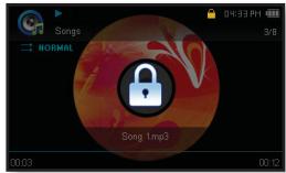 SAMSUNG YP-CP3AB - Verroillage des touches - 1